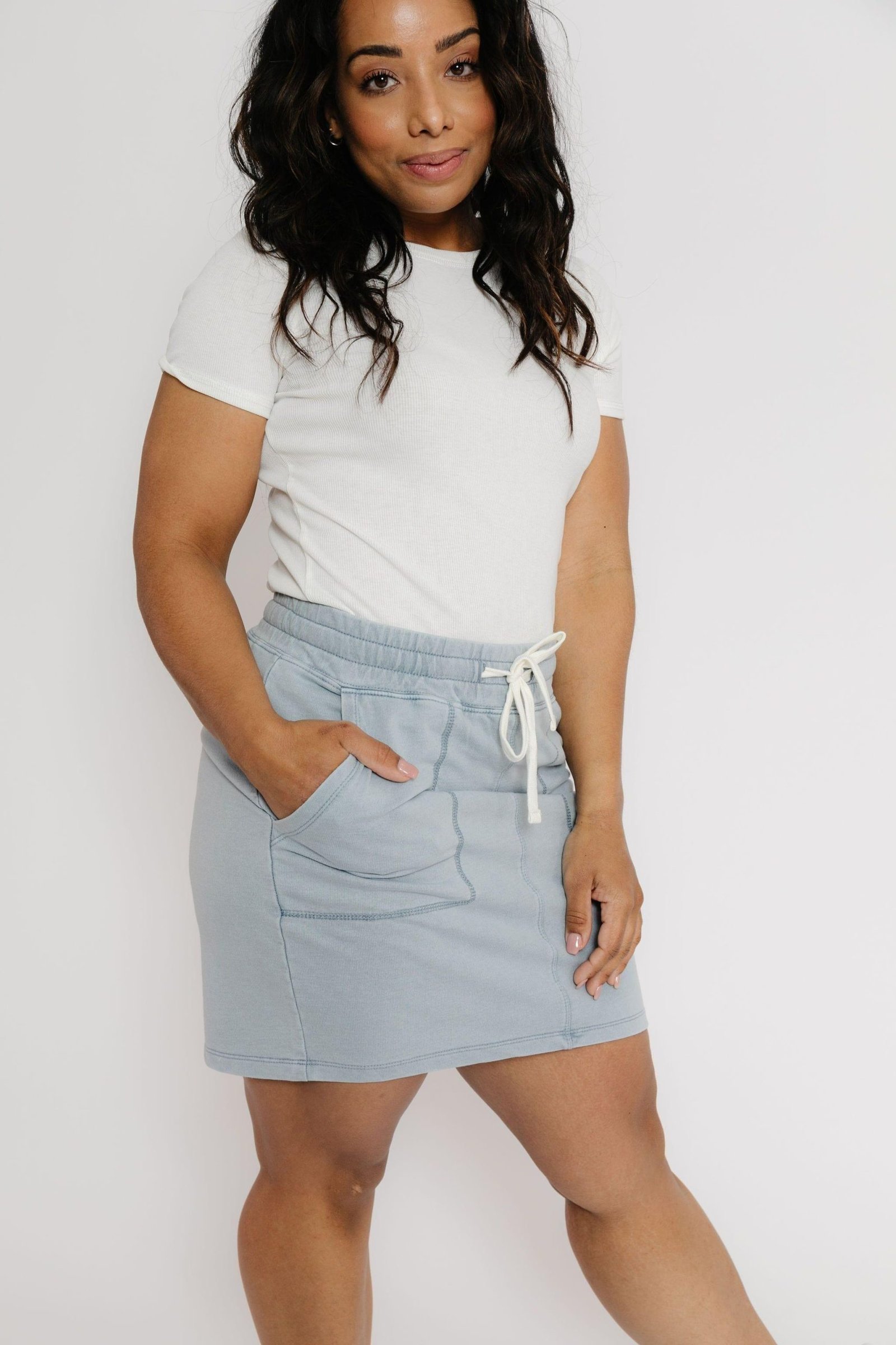 Timber Skirt in Lt. Denim - Image 5