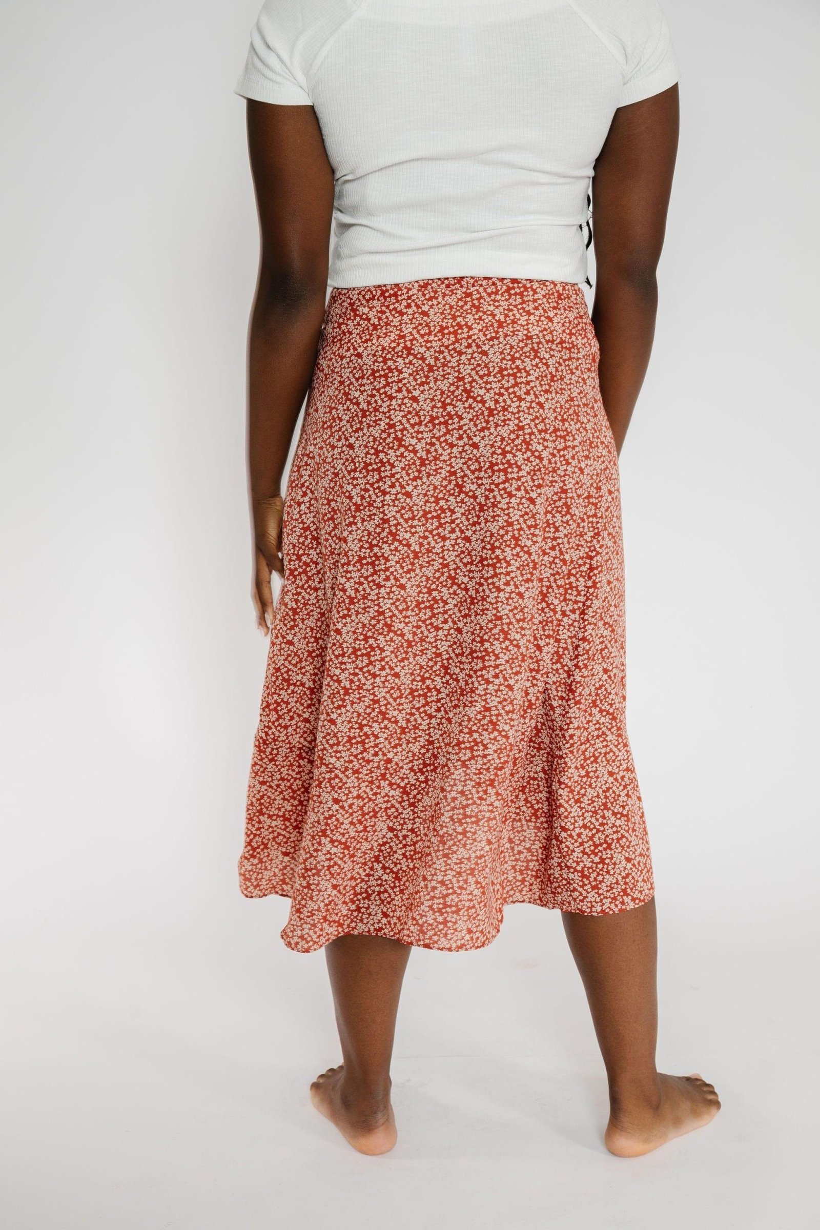 Patricia Skirt in Brick Floral - Image 5