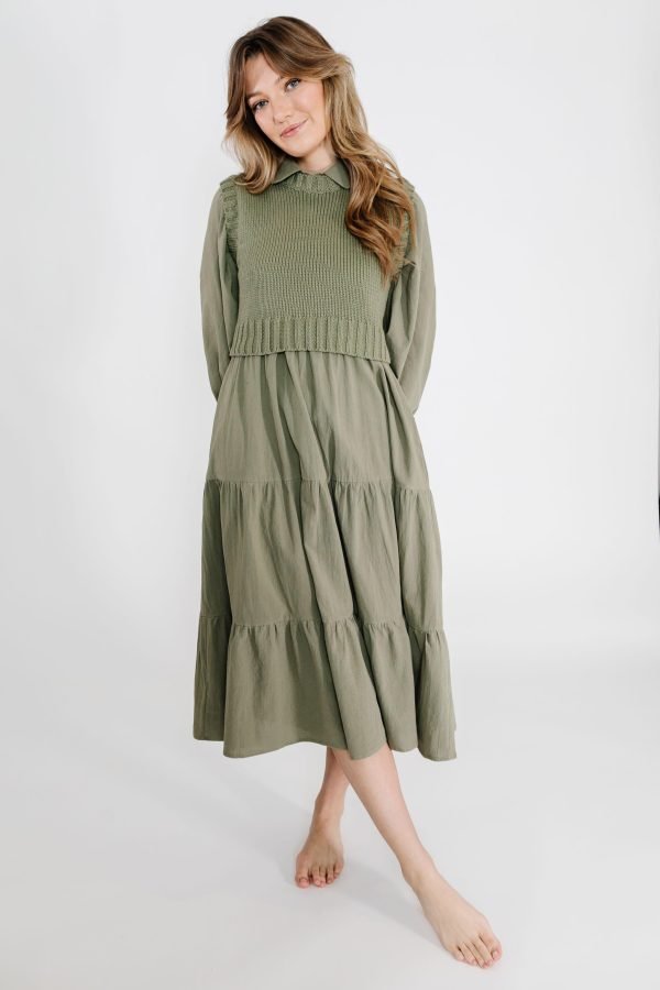 Abbie Dress and Sweater Vest Set