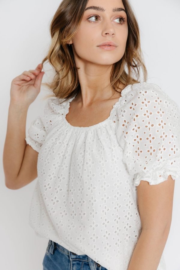 Colbie Blouse in Off White