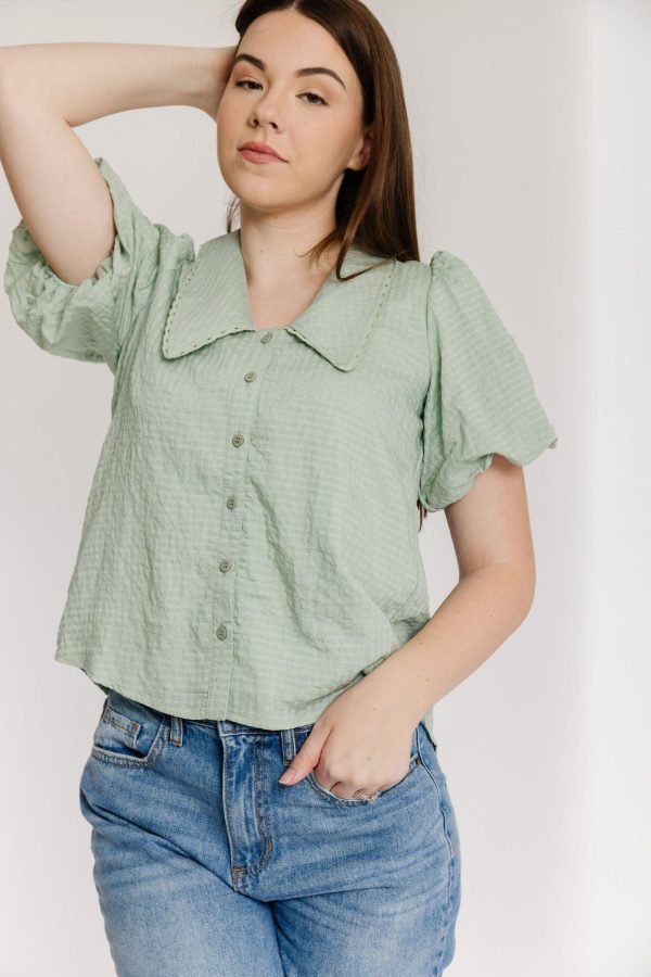 Catriona Blouse in Pistachio